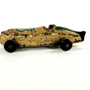 Vintage 1930s Sun Rubber Boat Tail #2 Toy Race Car Orig Tires